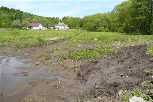 odvodnění rybníku v&nbsp;Návarech